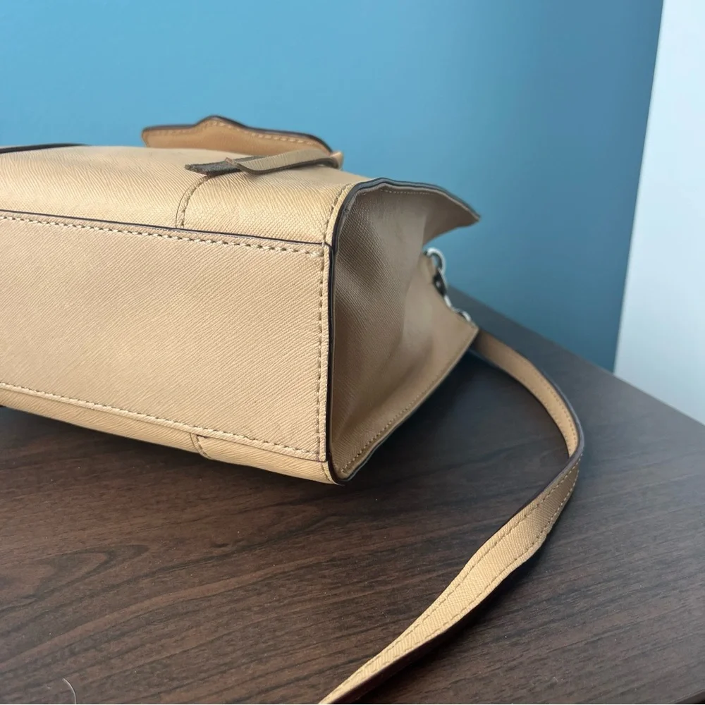 REBECCA MINKOFF Tan MAB Tote Crossbody Satchel Megan Darren MAC